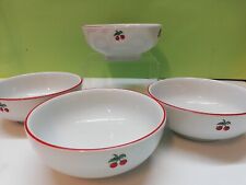 Richard Ginori CILIEGIE CHERRIES 4 CIOTOLINE PORCELLANA CM. 13 VINTAGE TAZZE