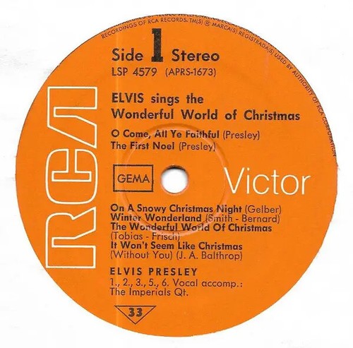 Elvis presley sings - presley,