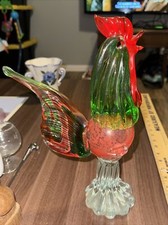 Gallo in vetro stile Murano
