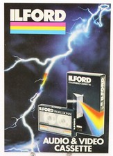 adesivo il ford audio & video cassette super metal audiocassetta vhs vintage