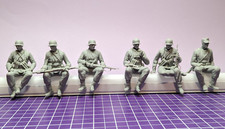 Landser/soldati tedeschi seduti set di 6 Tankrider WW2 1:16