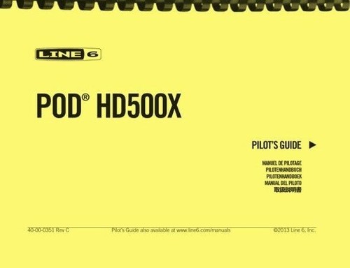 Line pod hd500x - guida, pilota