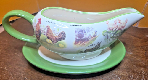 Salsiera con sottopiatto - salsiera,