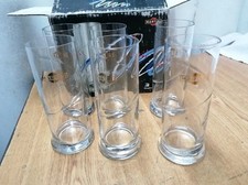 Martini  Bicchieri Pubblicitari Vetro Logo Dorato Set 6 pezzi nuovi 200 ml 