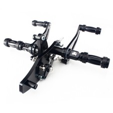 per KAWASAKI VN 800 Vulcan 95-06 Pedane Avanzate Comandi Avanzati Alluminio nero