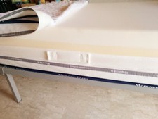 Materasso 7 cm di memory foam grandi dimensioni 90 x 190 alto 25 cm sfoderabile