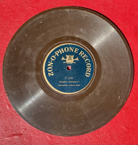 Raro antico disco zon phone - antico, zon-o-phone