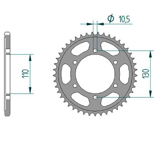 Stahl kettenrad für yamaha - kettenrad,