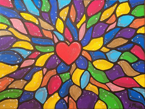 Quadro dipinto mano 30x40 cm - quadro,