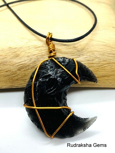 Tormalina nera luna - tormalina, ciondolo