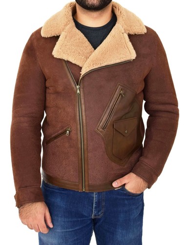 Ww2 raf giacca pelle - b-4, uomo