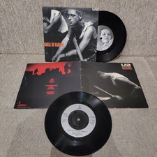 U2 Lot 2 x 7" Angel Of Harlem+ Desire Gatefold UK Mint 45 giri