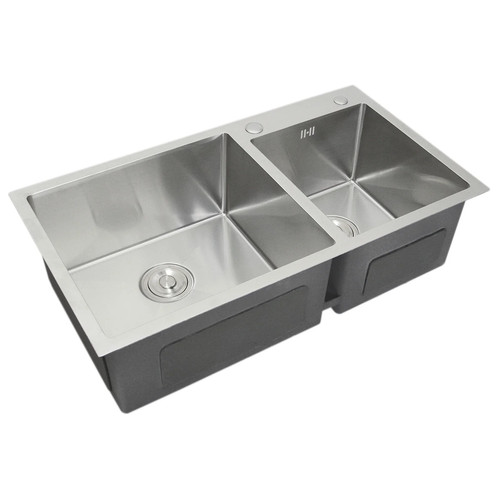 Lavello doppio acciaio inox - acciaio,
