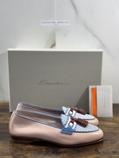 Santoni Mocassino Donna Pelle  Cipria Nappine  Casual Loafer Santoni 38.5
