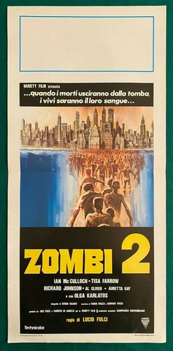 Locandina originale zombi 2 - originale,
