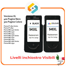 Kit Cartucce compatibili per Canon PG545 CL546 Pixma MG 2550 MG 2555 MG2950 2455
