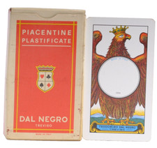Mazzo di carte gioco Piacentine Telate 109 plastificate dal negro