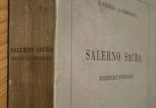 Salerno Sacra Ricerche Storiche Crisci Campagna 1962 Con Cartina Arcidiocesi Sal