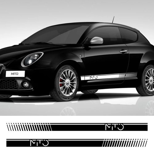 Adesivi laterali alfa romeo - adesivi,