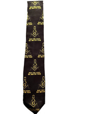 Cravatta nera massonica