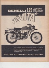 advertising Pubblicità-MOTO  BENELLI LEONCINO SCRAMBLER 125 1968 -MOTOITALIANE