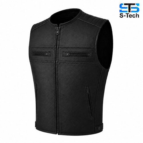 Gilet moto pelle s tech - in,