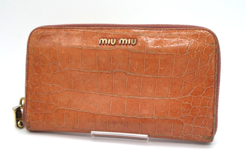 Miumiu wallet long purse - long, croco