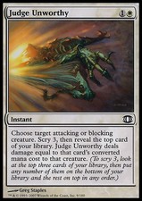 MTG 4x JUDGE UNWORTHY - GIUDICARE INDEGNO - FUT