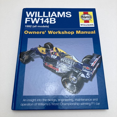 Williams fw14b manual - fw14b, 1992