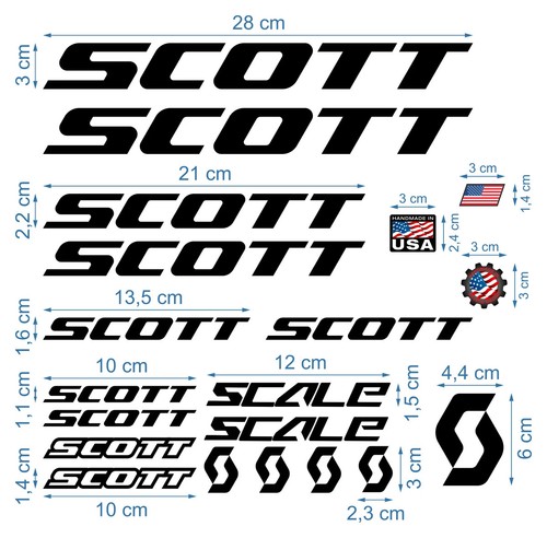 Scott die cut decals - decals, stickers