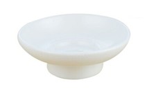x Piattino Ricambio Porta Sapone In Ceramica Bianco Tondo Bagno Accessori dfh