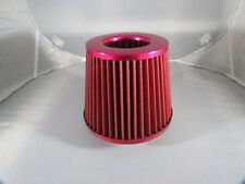 FILTRO ARIA AUTO SPORTIVO ROSSO ASPIRAZIONE UNIVERSALE CONICO BICONICO SOUND CAR