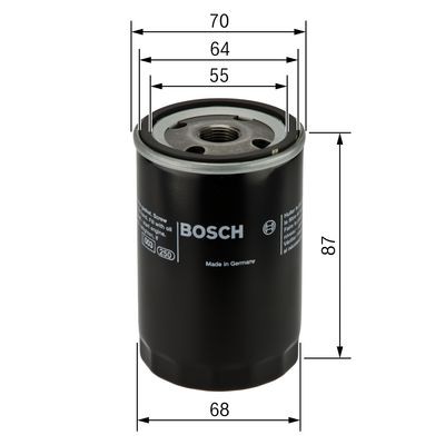Bosch 0986452041 filtro olio - -,
