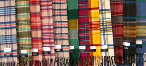 Sciarpa cashmere a quadri - cashmere,