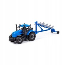 Trattore Blu Con Aratro