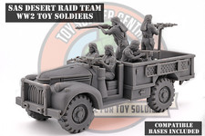 WW2 Soldatini Giocattolo - SAS Desert Raider Team - Scala 54mm 1:32 - Uomini Esercito Seconda Guerra Mondiale
