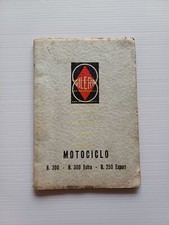Gilera B 300 - B 300 Extra - B 250 Export 1957 manuale uso italiano originale