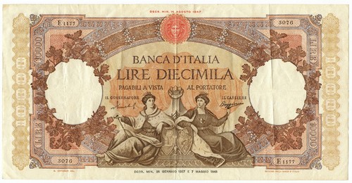 10000 lire capranesi - lire,