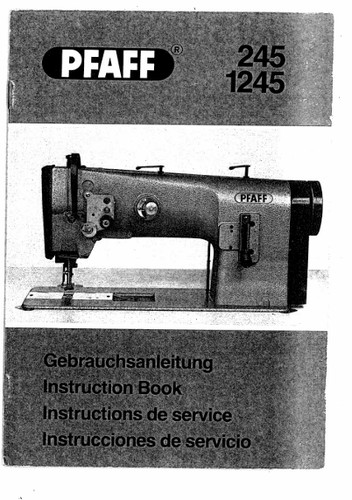 Libretto istruzioni macchina