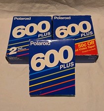 NOS Vintage Polaroid 600 più pellicola a colori istantanea. Due confezioni da 20 e una da 10.