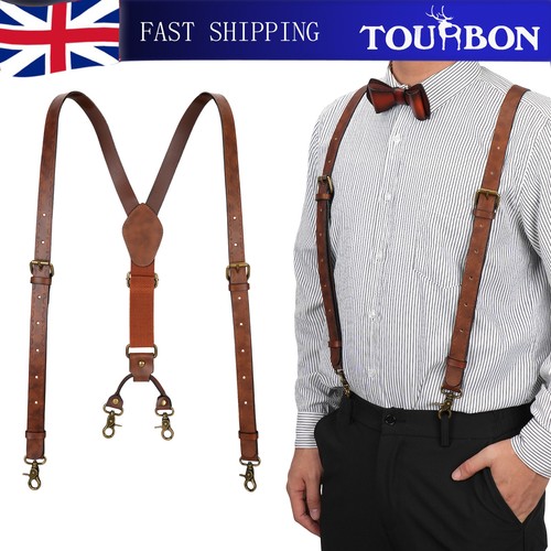 Tourbon bretelle uomo pelle - uomo,