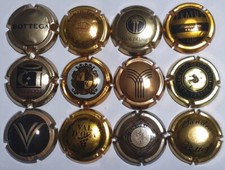 LOTTO DI n°12 CAPSULE SPUMANTE ITALIANE TUTTE DIVERSE come da foto allegata a.