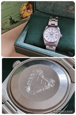 Oyster Perpetual Date 15000 Steel 34 MM White Roman Dial Bahrein Logo 1988