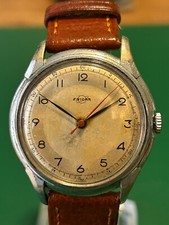 Enicar Military Vintage Wonderful Original Dial Red