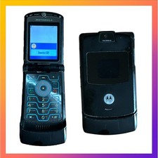Telefono Cellulare Motorola RAZR V3 Usato Telefonino Nero Black FUNZIONANTE
