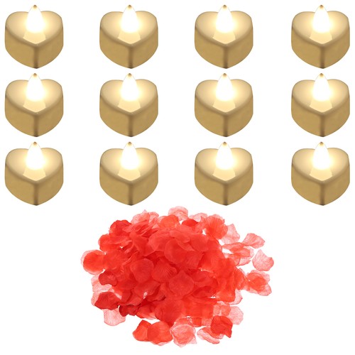 Candele led forma cuore - candele,