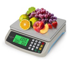 BILANCIA DA CUCINA ELETTRICA DIGITALE 40KG PESA ALIMENTI DISPLAY LCD 2 PILE AA