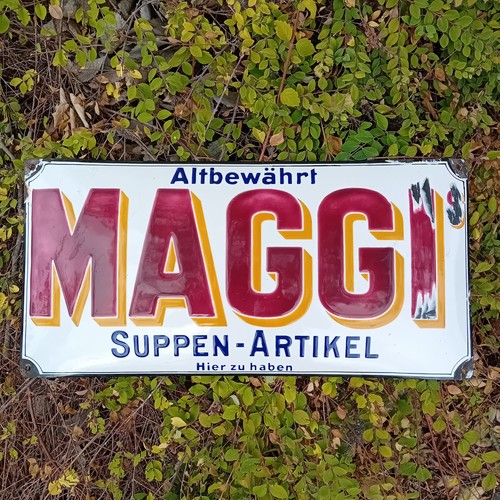 Insegna tabella smaltata maggi - insegna,