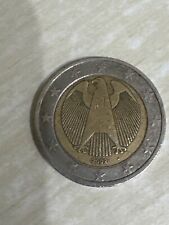 Moneta Rara 2 euro Germania 2002 lettera J con errore di conio