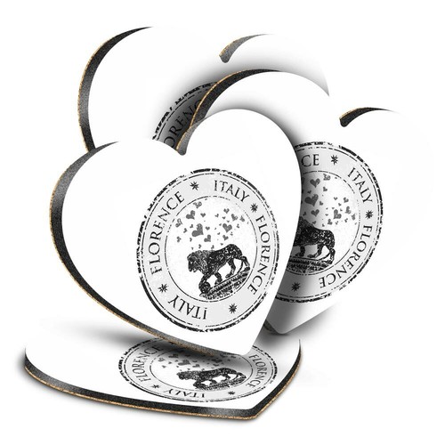 Sottobicchieri cuore mdf - cuore,